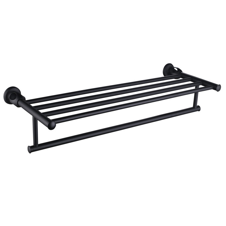 AngleSimple Bathroom Wall Mounted Towel Rack & Reviews Wayfair